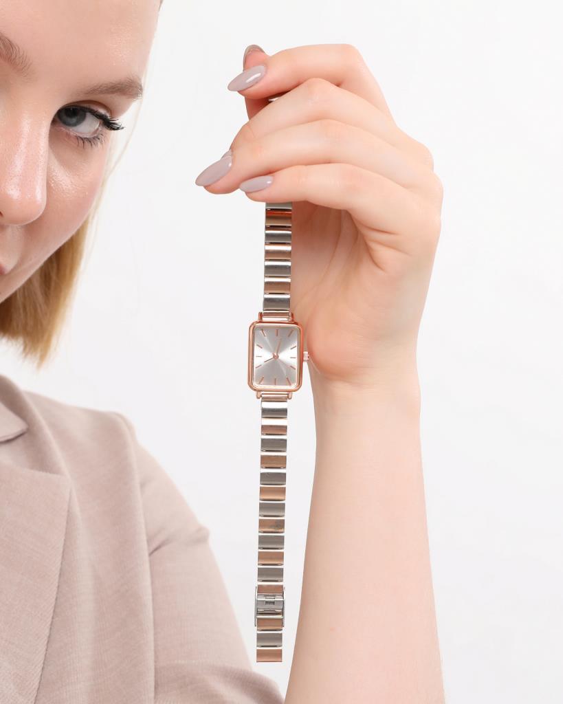 Asteria Gümüş-Rose Kordon Kadın Kol Saati