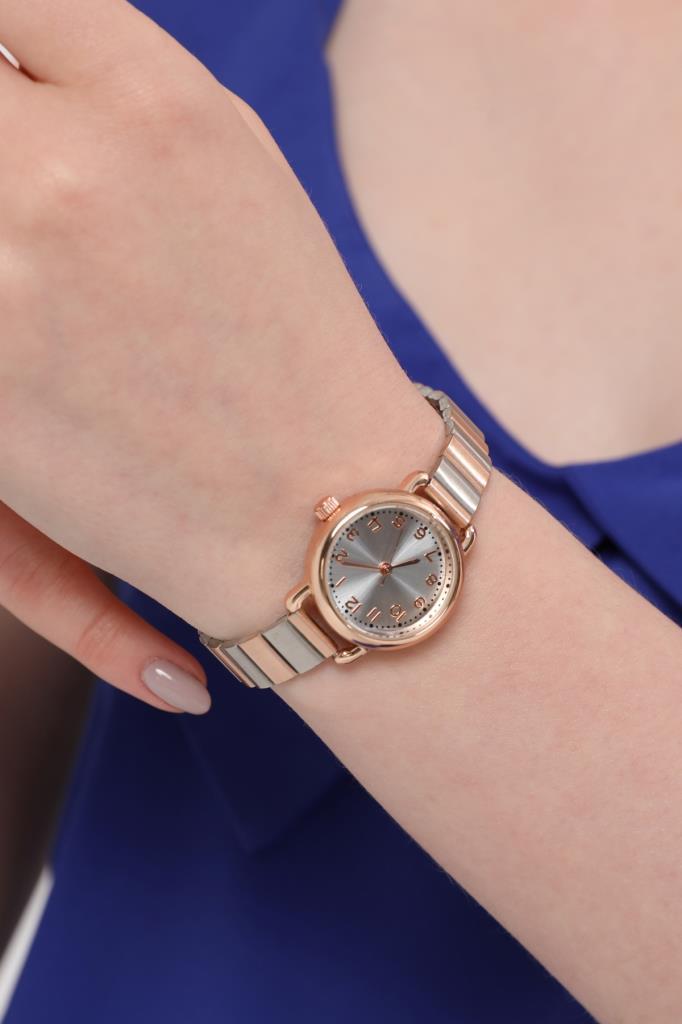 Demeter Silver Dial Rose-Silver Strap Women's Wristwatch