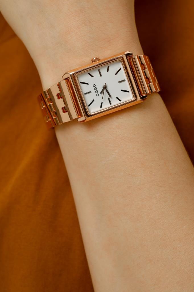 Maria White Dial Rose Band Women's Wristwatch