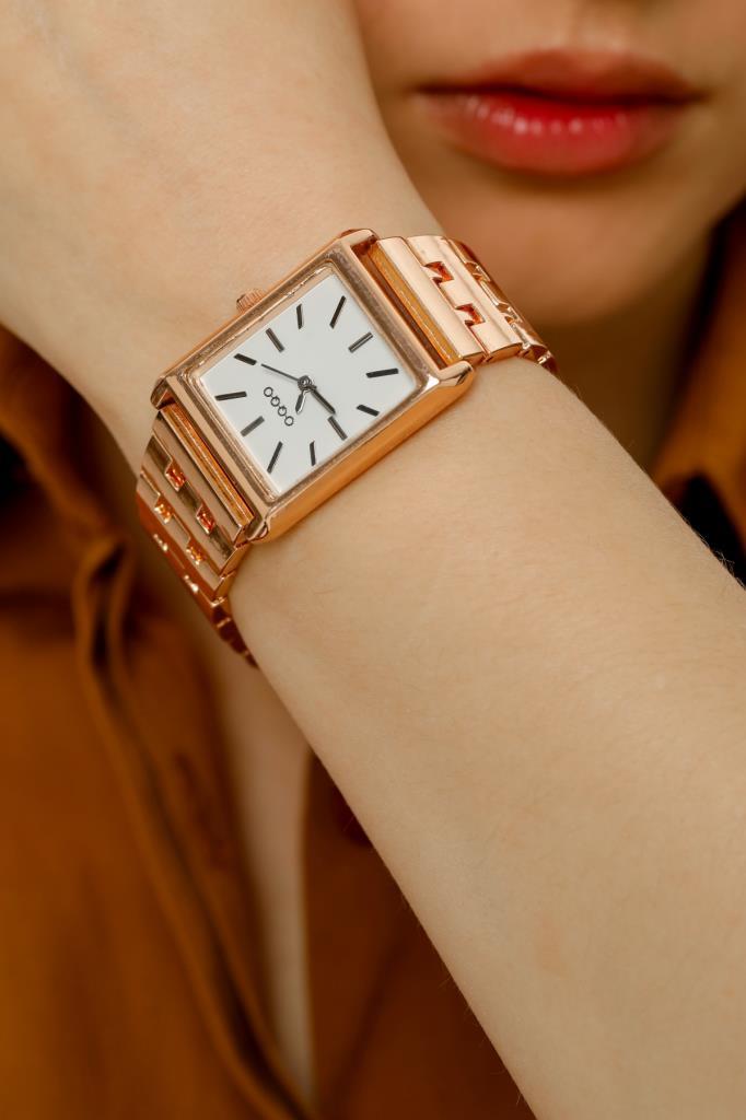 Maria White Dial Rose Band Women's Wristwatch