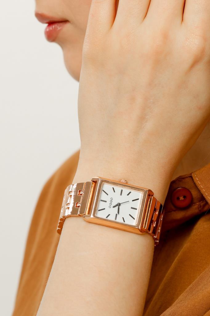 Maria White Dial Rose Band Women's Wristwatch