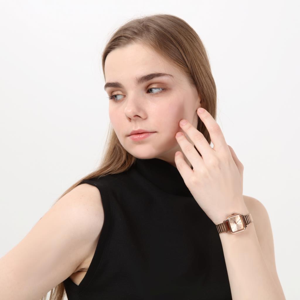 Minimal Square Rose Gold Women's Wristwatch