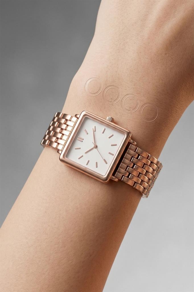 Minimal Square Rose Women's Wristwatch