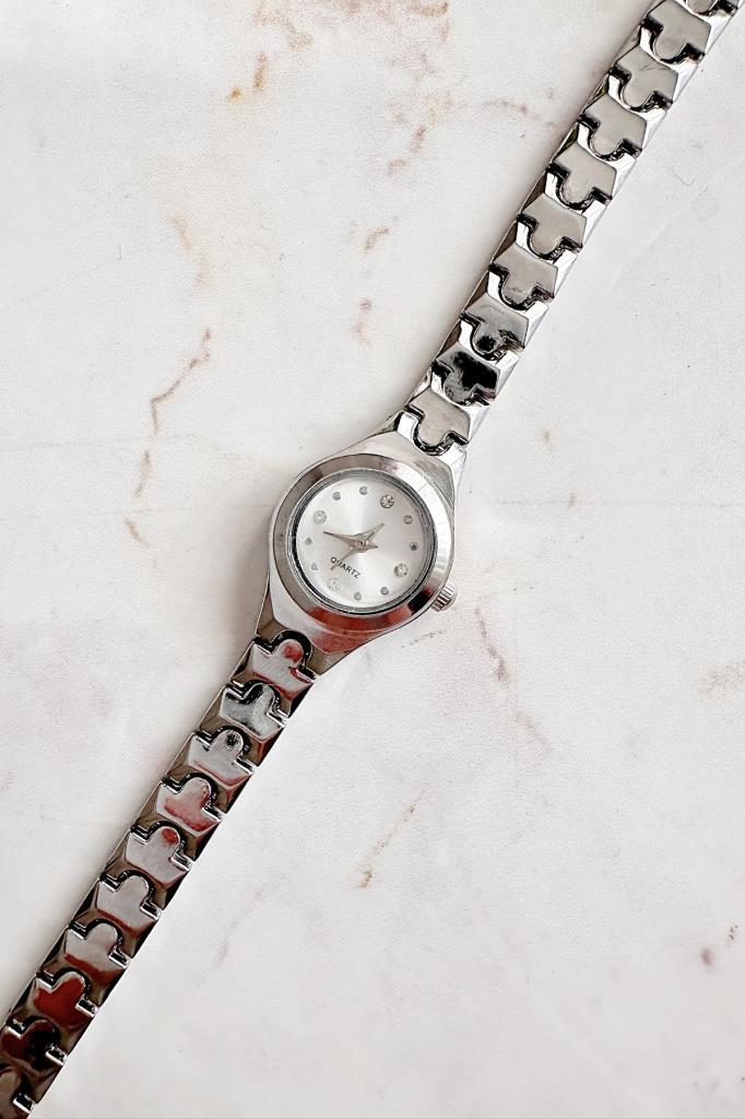 Nexo Taşlı Kadran Gri Kordon Kadın Kol Saati