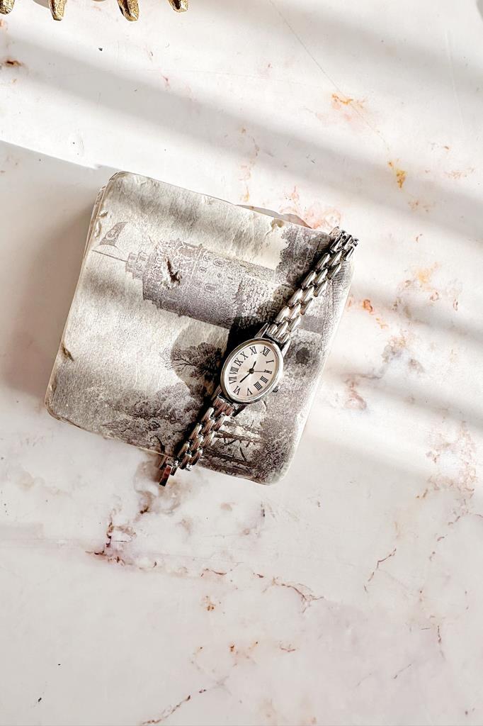 Nysa Grey Strap Women's Watch