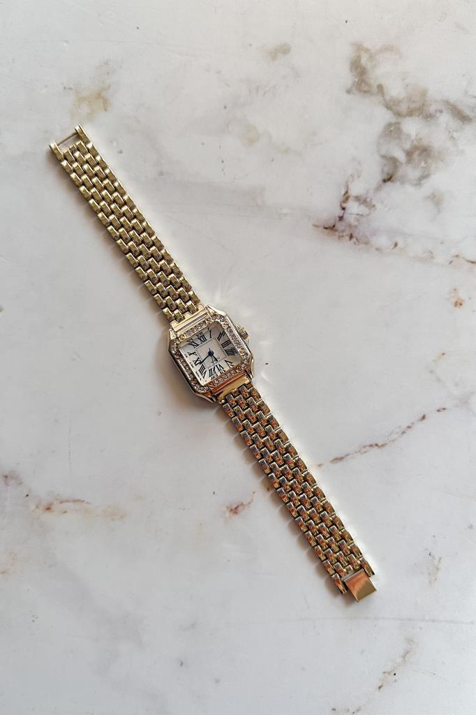 Retro Gold Roma Rakam Kadın Kol Saati