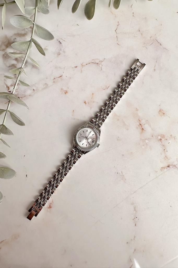 Aetos Gümüş Kadran Gümüş Kordon Kadın Kol Saati