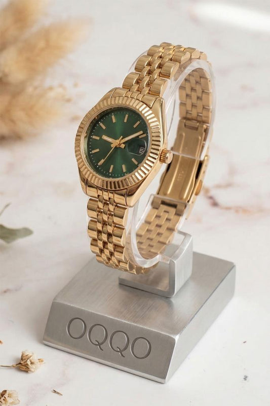 Aetos Gold Kordon Yeşil Kadran Kadın Kol Saati