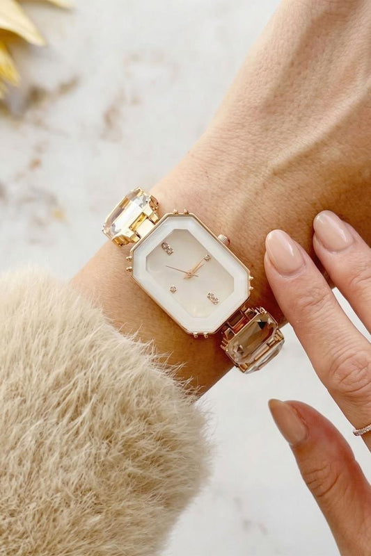 Aosta Rose Beyaz Kadın Kol Saati