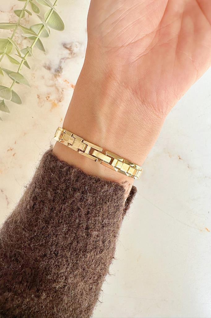 Aris Gold Minimal Taşlı Kadın Kol Saati