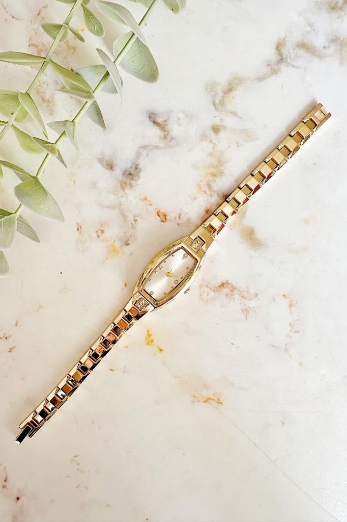 Aris Gold Minimal Taşlı Kadın Kol Saati