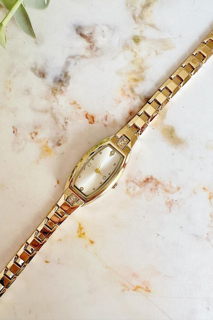 Aris Gold Minimal Taşlı Kadın Kol Saati