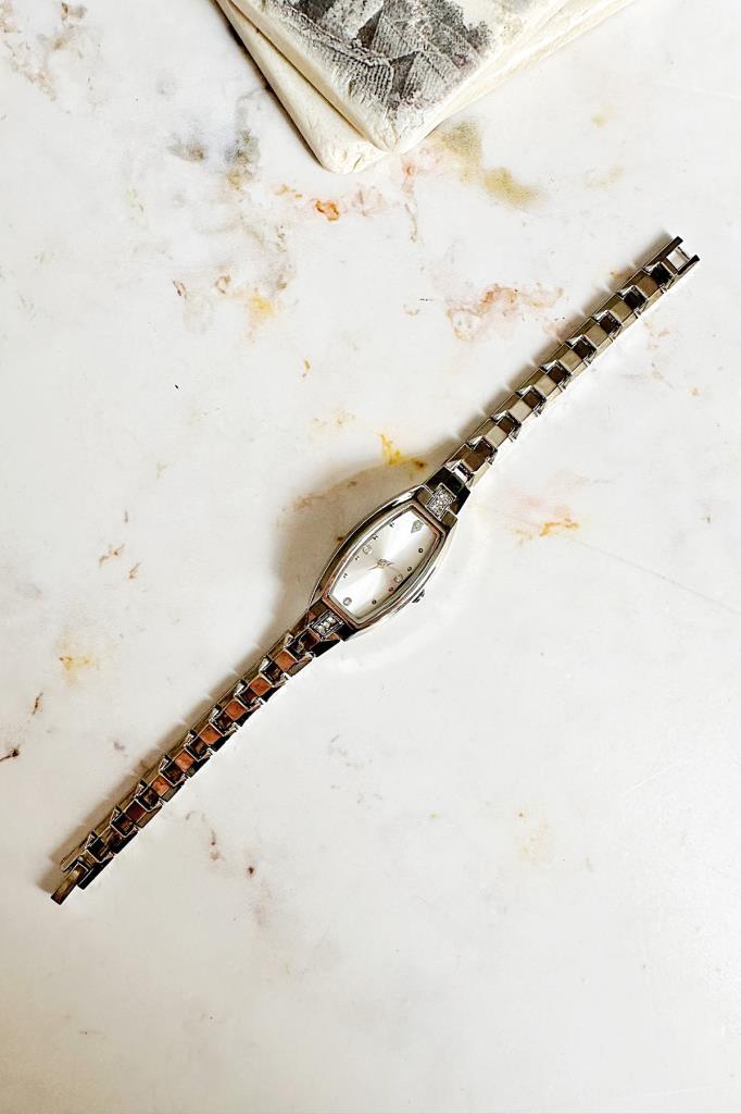 Aris Gümüş Minimal Taşlı Kadın Kol Saati