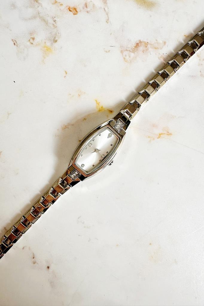 Aris Gümüş Minimal Taşlı Kadın Kol Saati