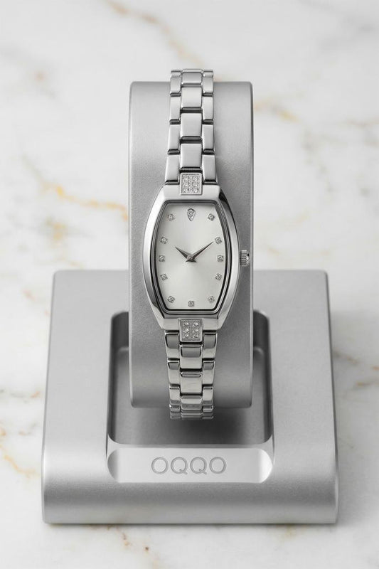 Aris Gümüş Minimal Taşlı Kadın Kol Saati