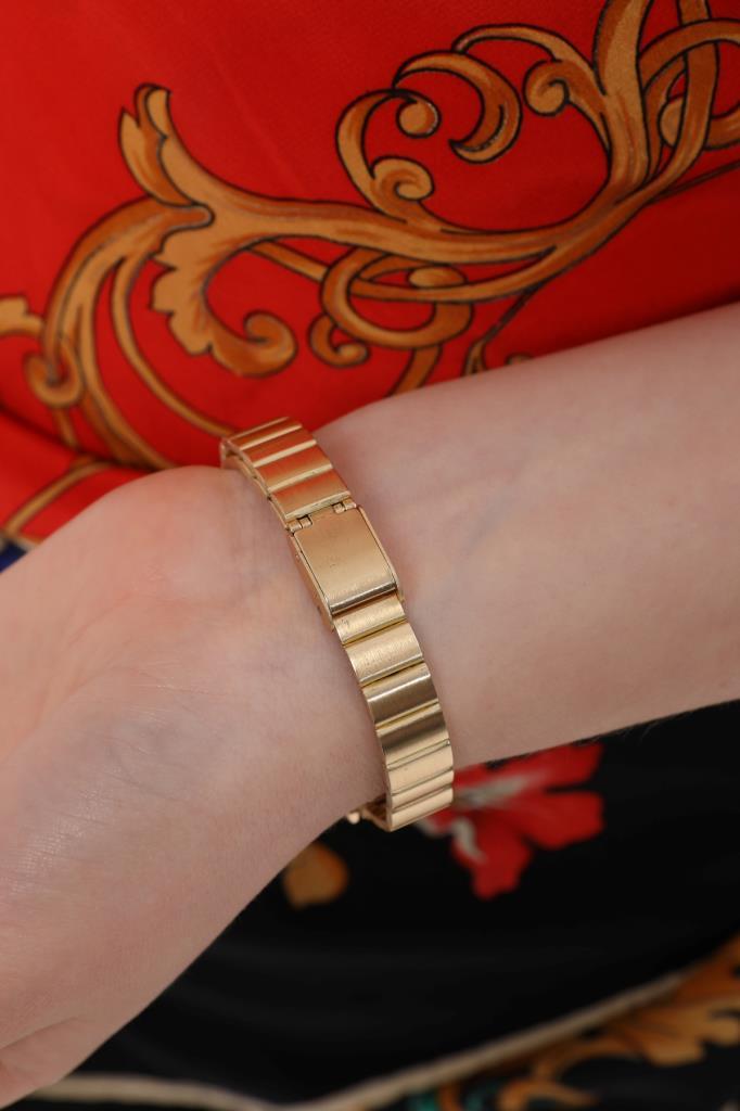 Asteria Gümüş Kadran Gold Kordon Kadın Kol Saati