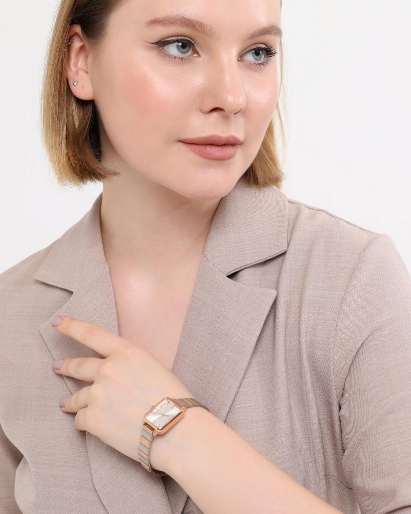 Asteria Gümüş-Rose Kordon Kadın Kol Saati