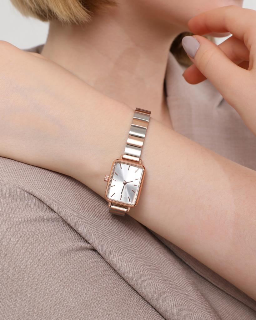 Asteria Gümüş-Rose Kordon Kadın Kol Saati