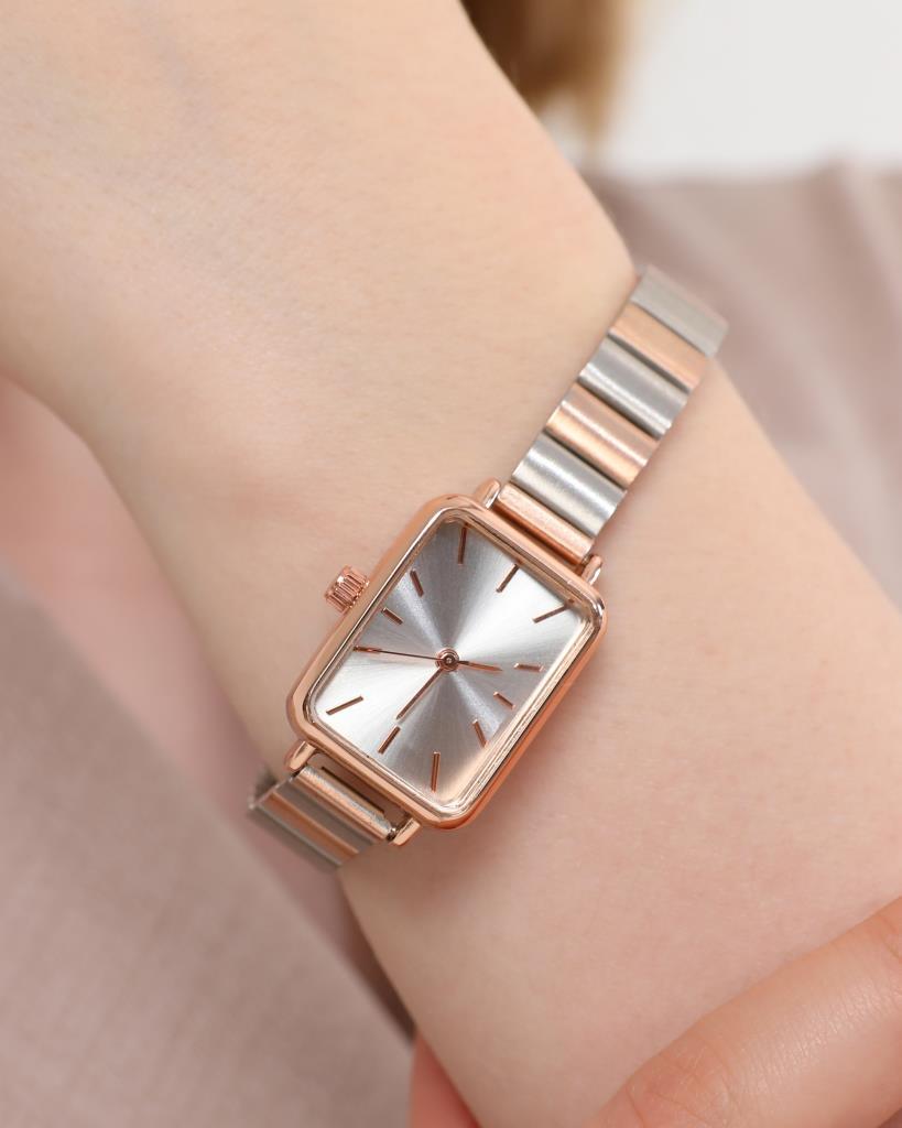 Asteria Gümüş-Rose Kordon Kadın Kol Saati