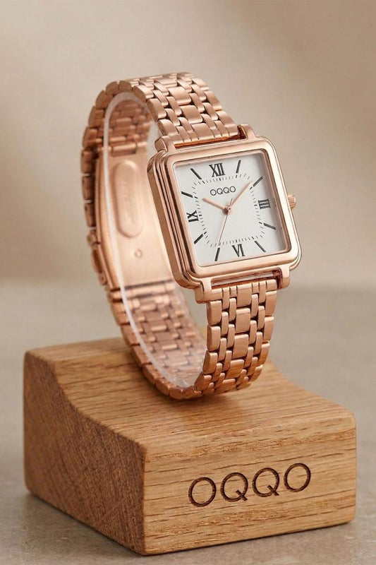 Daisy Rose Cord Square Case Roman Numeral Women's Wristwatch