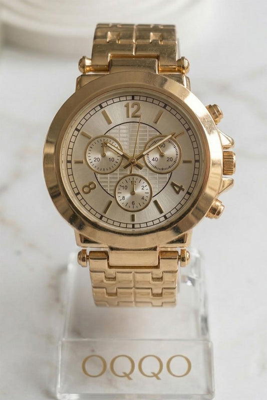 Dione White Dial Gold Band Women's Wristwatch
