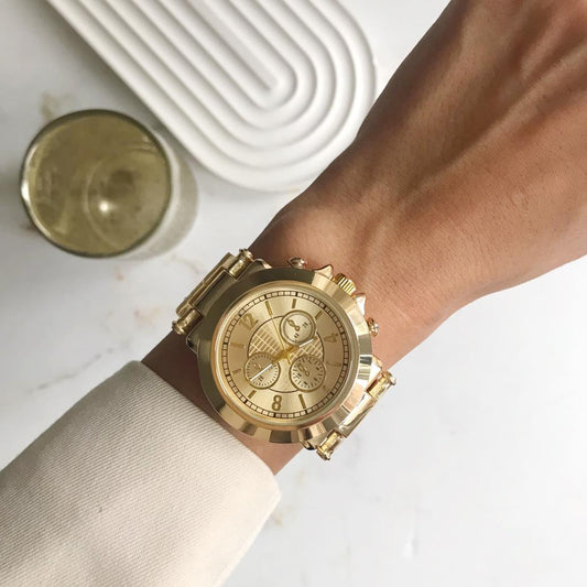 Dione Full Gold Band Women's Wristwatch