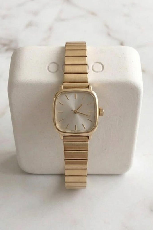 Hemera Silver Dial Gold Metal Women's Wristwatch