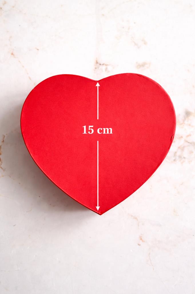 Kırmızı Kalp Saat ve Takı Kutusu (Büyük)