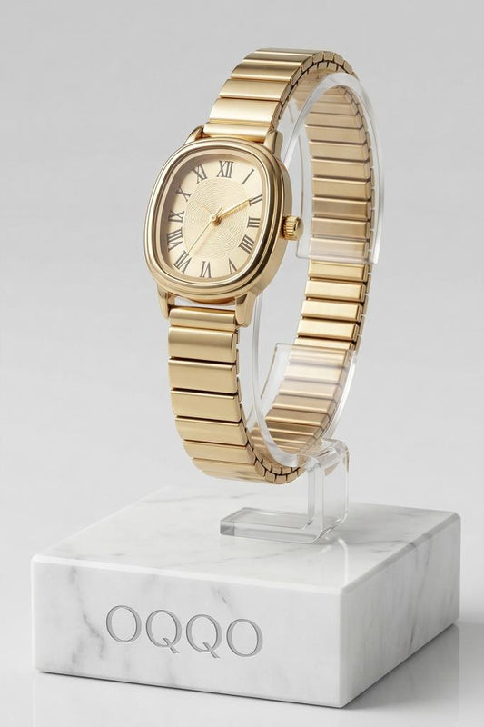 Lilith Roman Numeral Full Gold Strap Women's Watch