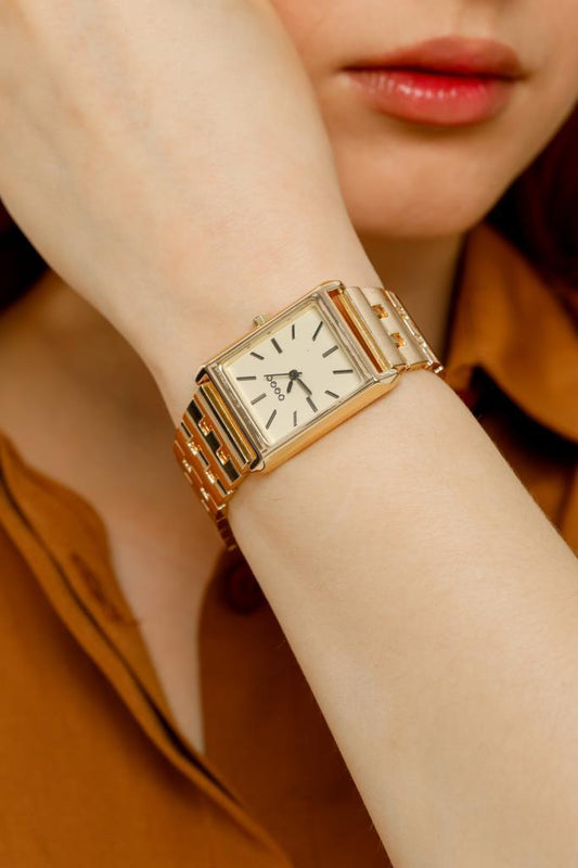 Maria Gold Dial Gold Strap Women's Wristwatch