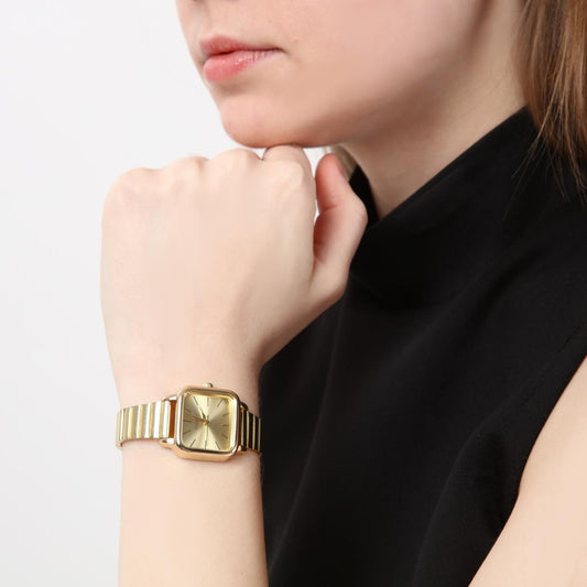 Minimal Square Gold Women's Wristwatch
