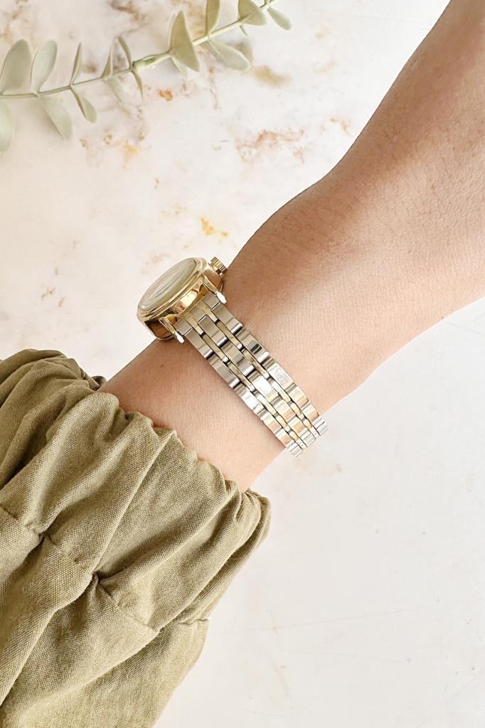 Nera Yeşil Kadran Gold Gümüş Kordon Kadın Kol Saati