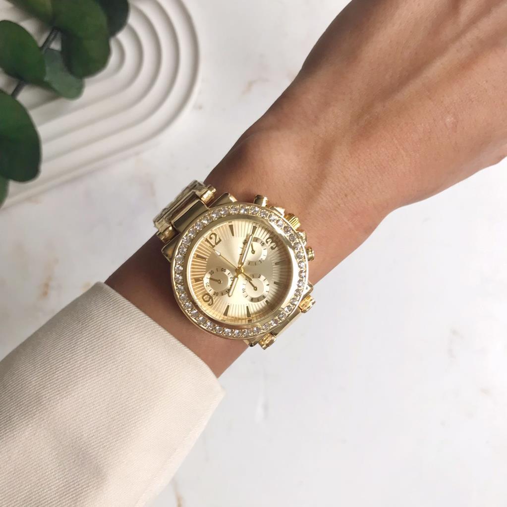Regulus Taşlı Full Gold Kordon Kadın Kol Saati