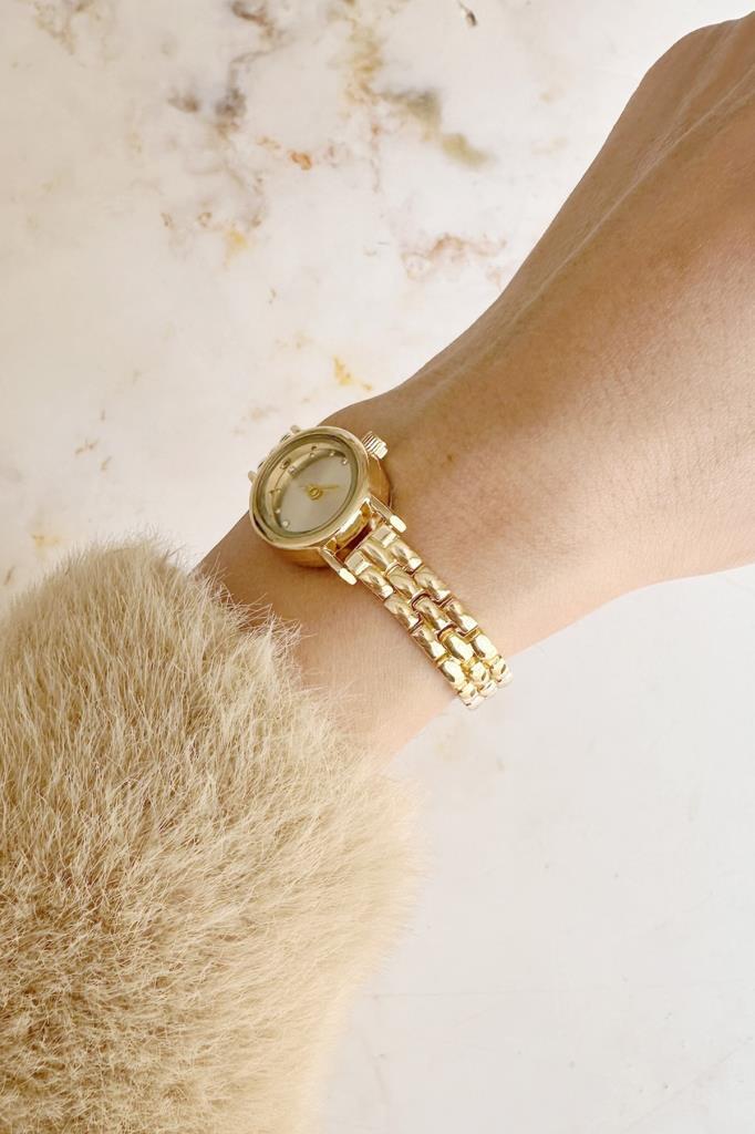 Selene Taşlı Kadran Gold Kadın Kol Saati