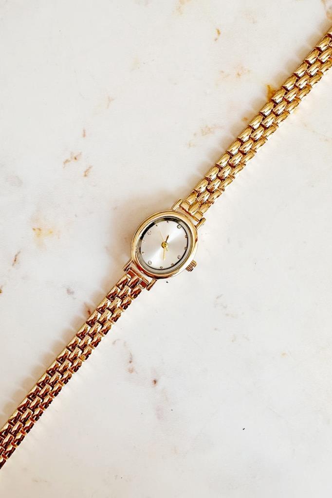 Selene Taşlı Kadran Gold Kadın Kol Saati