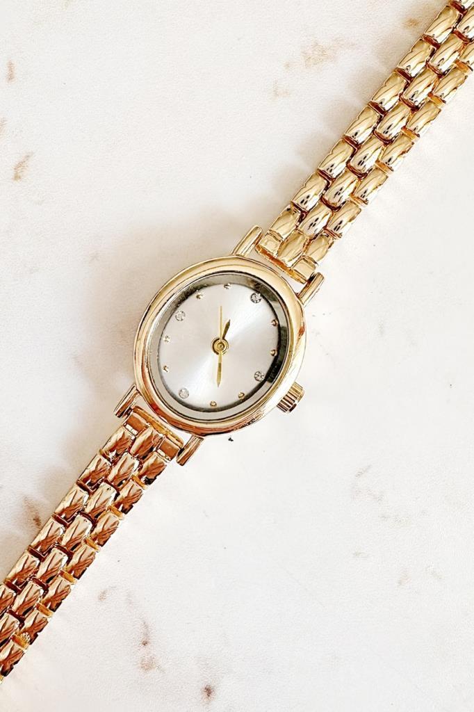 Selene Taşlı Kadran Gold Kadın Kol Saati