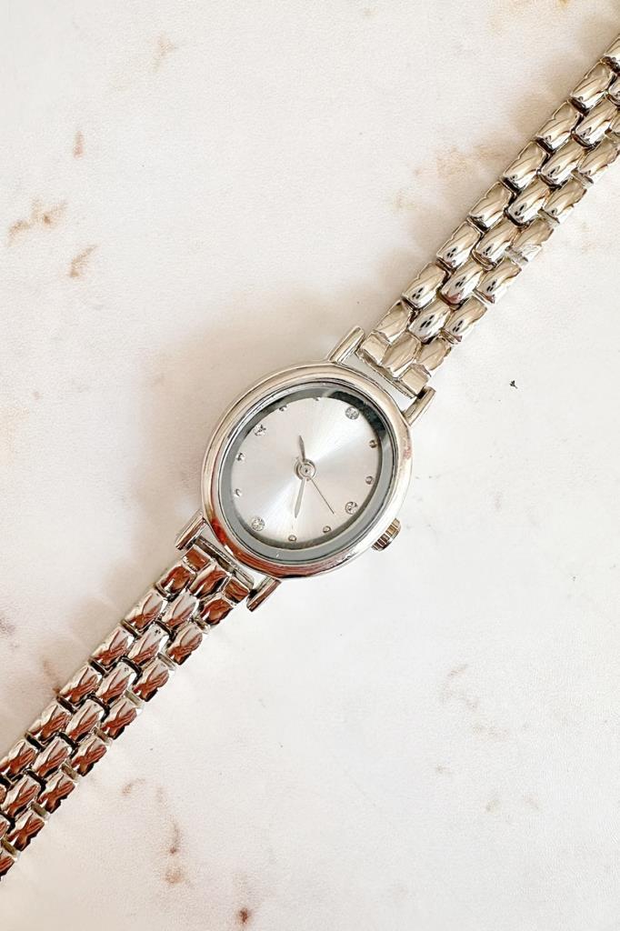 Selene Taşlı Kadran Gri Kadın Kol Saati