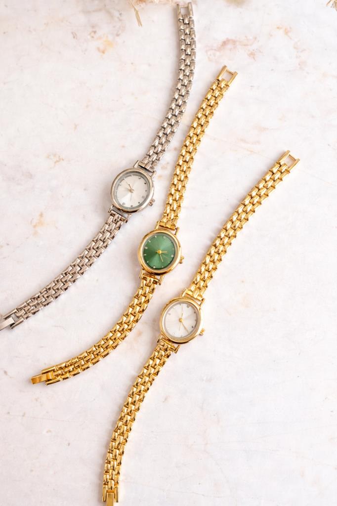 Selene Taşlı Kadran Gri Kadın Kol Saati