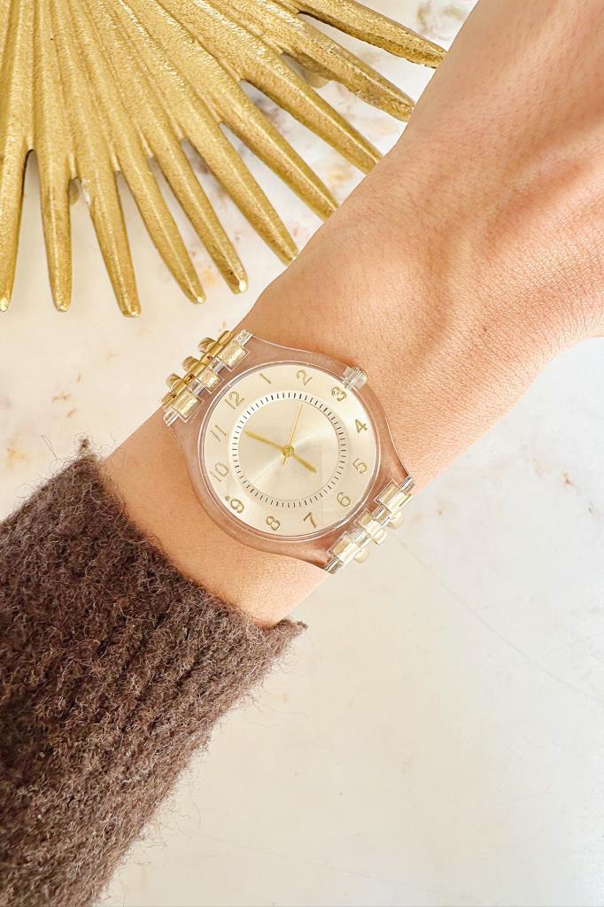 Sena Gold Şeffaf Kasa Kadın Kol Saati