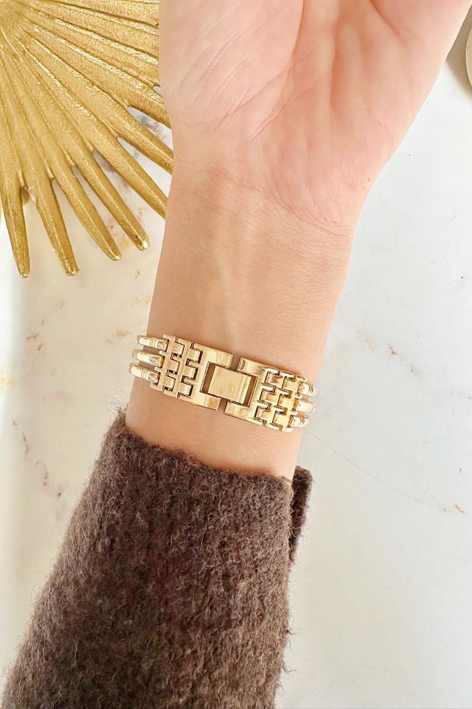 Sena Gold Şeffaf Kasa Kadın Kol Saati