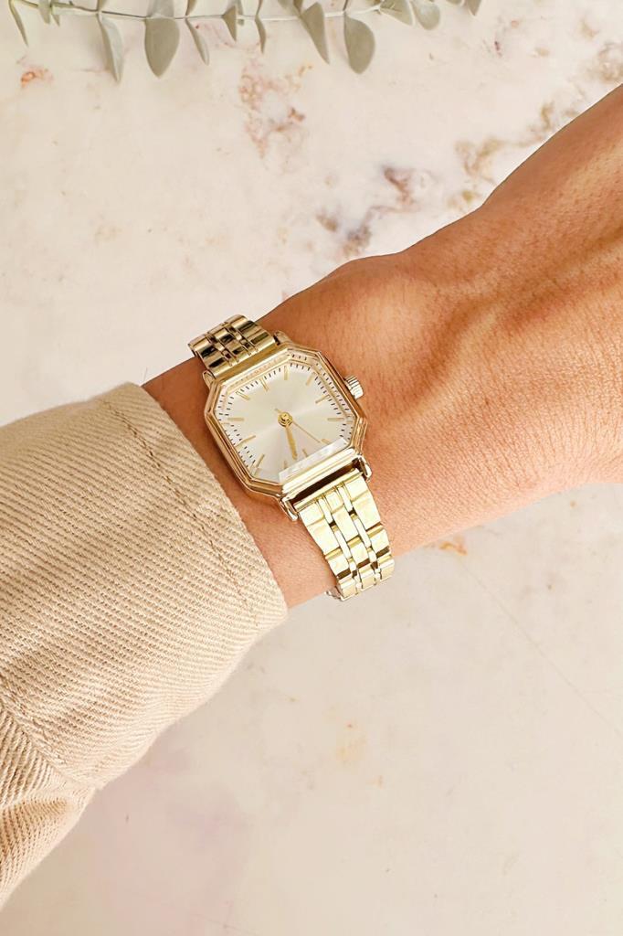 Thane Köşeli Kadran Gold Kadın Kol Saati