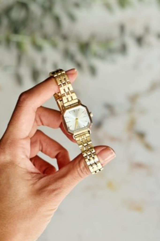 Thane Köşeli Kadran Gold Kadın Kol Saati