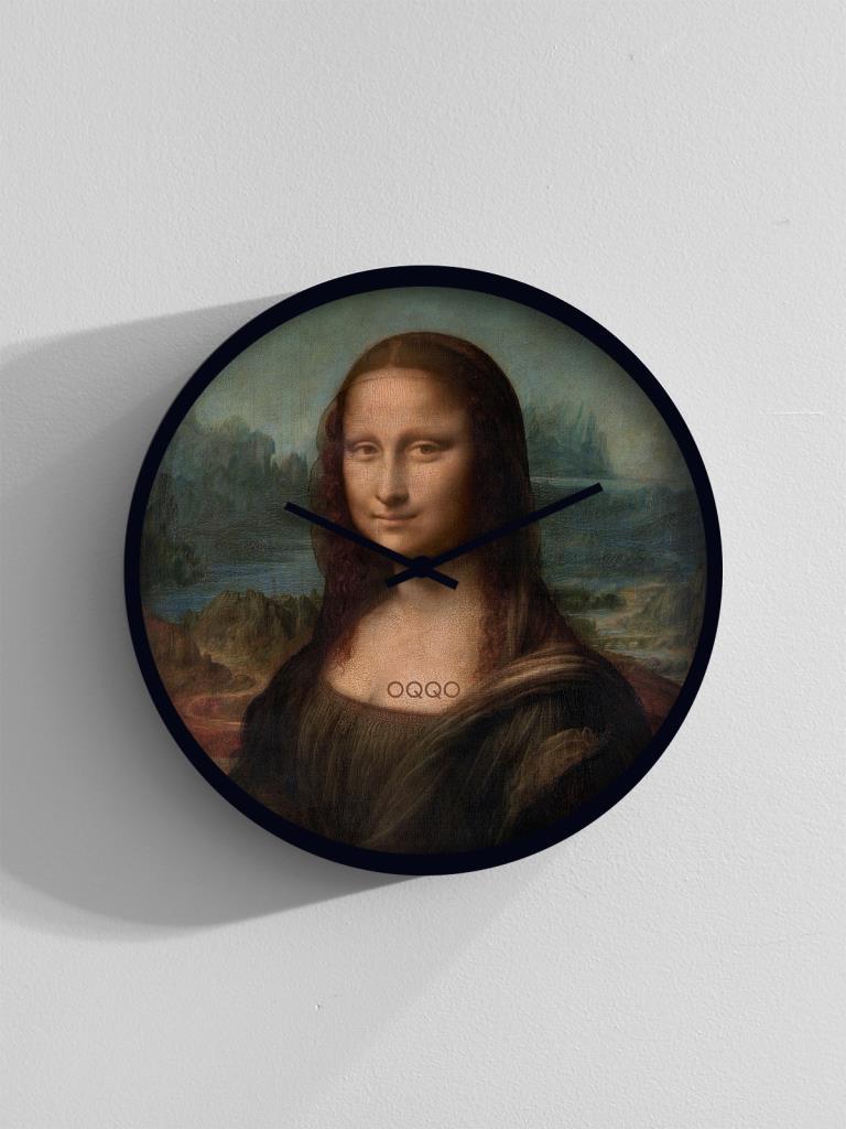 Portrait Of Mona Lisa El Yapımı Ahşap Duvar Saati